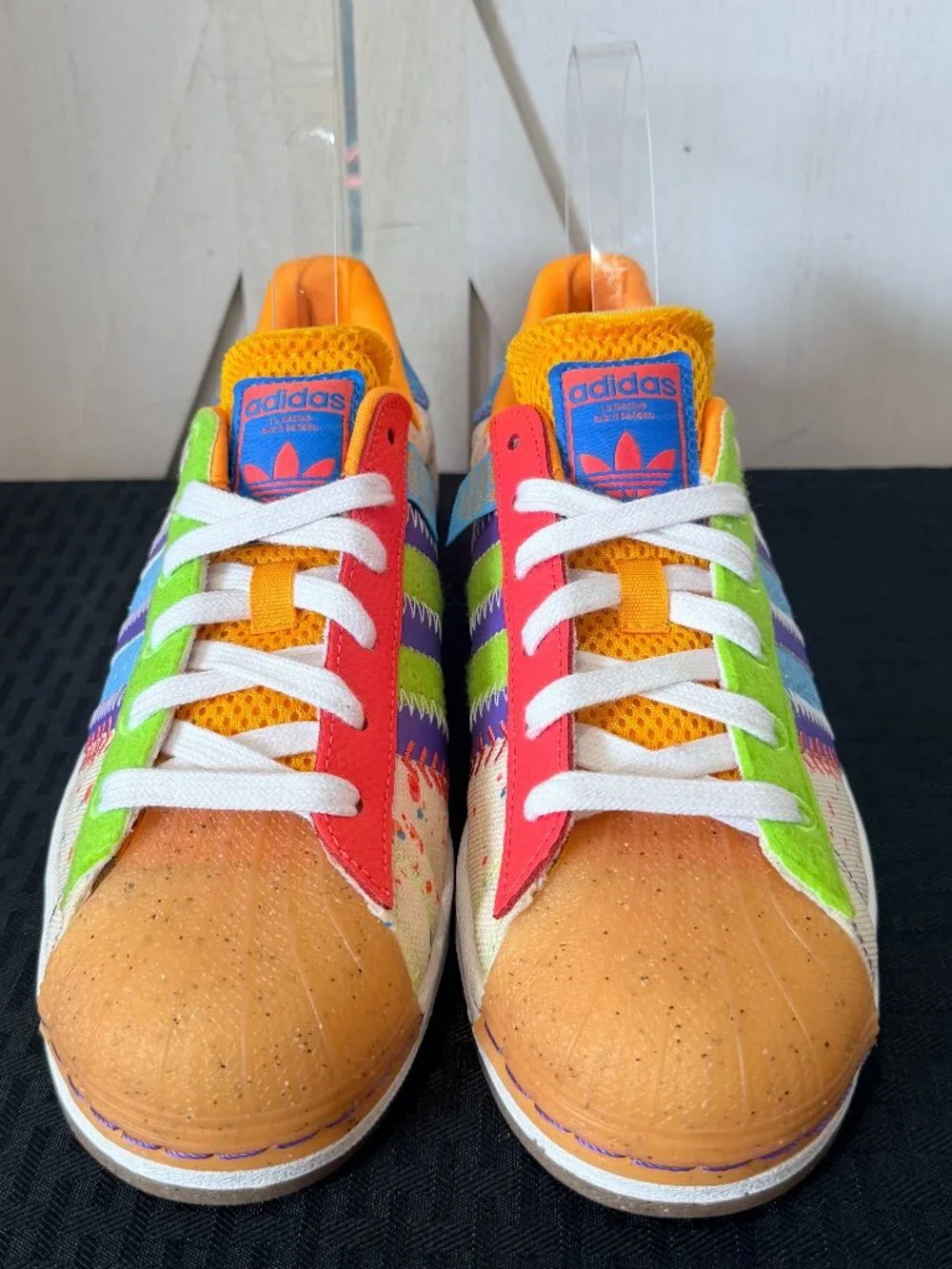 adidas x S.E.E.D. Superstar G20 CM 201 Paint Splattered Size 7 GX2235